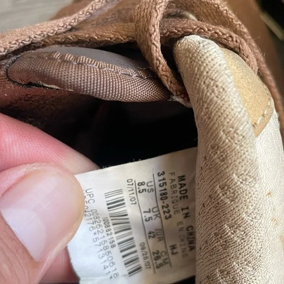 Mens Air Nike Air Force 1 Low Tweed Light Bone Baroque Brown - Picture 5 of 8